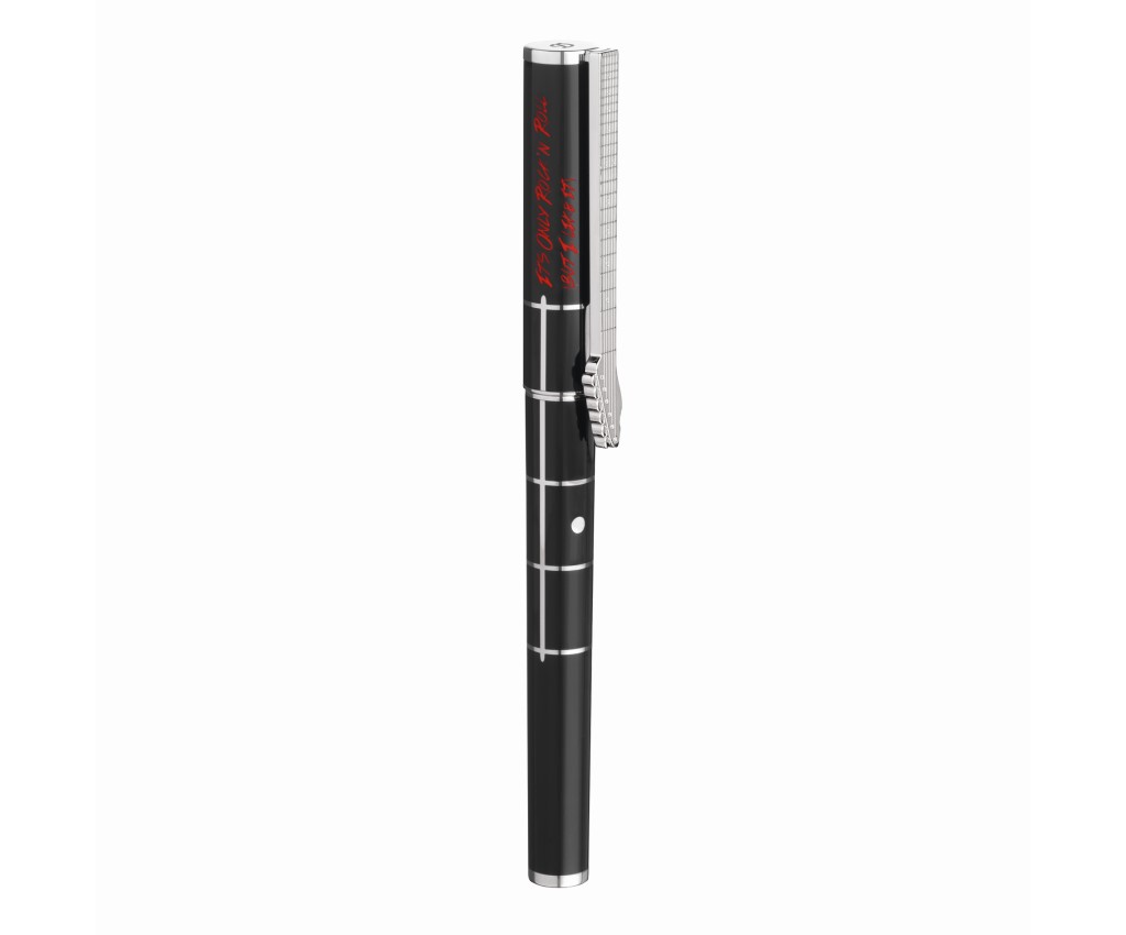 Limited Edition Rolling Stones Black Lacquer Rollerball Point Pen